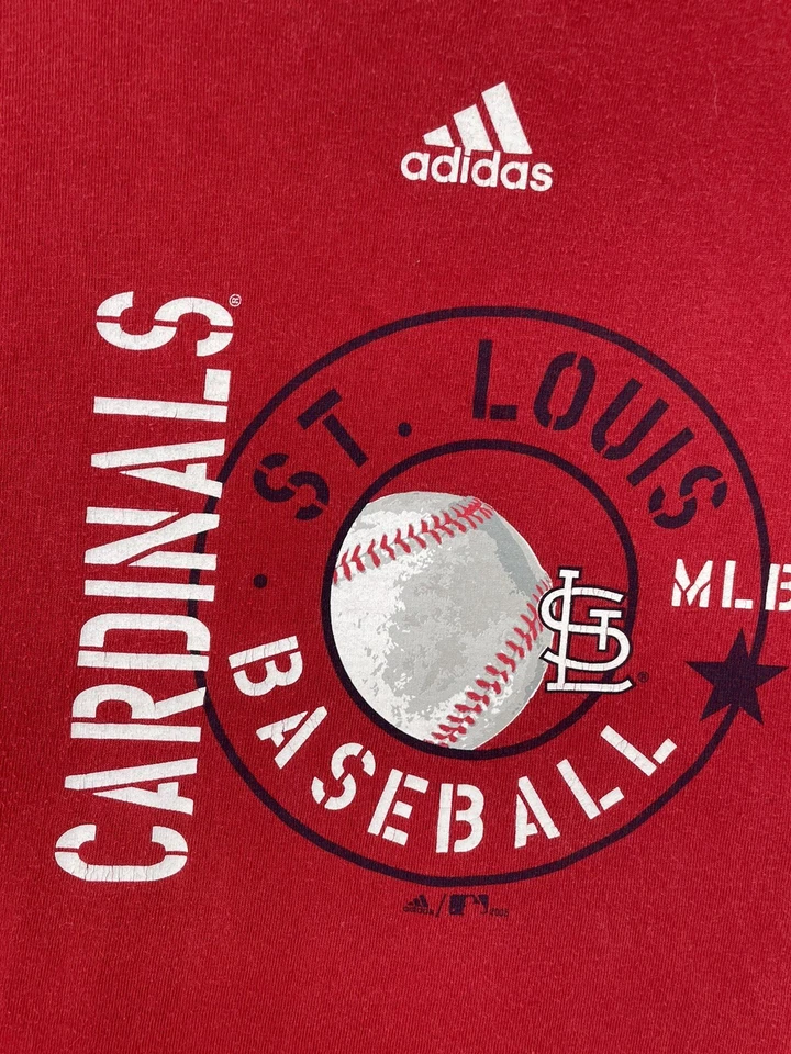 Camisa St Louis Cardinals Adulto 2XL XXL Vermelha Manga Curta MLB Beisebol Adidas Masculina - Imagem 3 de 4
