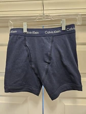 Calvin Klein Underwear Men's Navy NB2084 Cotton Stretch Boxer Brief Size Small