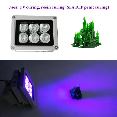 405nm LED UV Harz härtende Licht 6W lichtempfindliche Lampe für DLP 3D Drucker