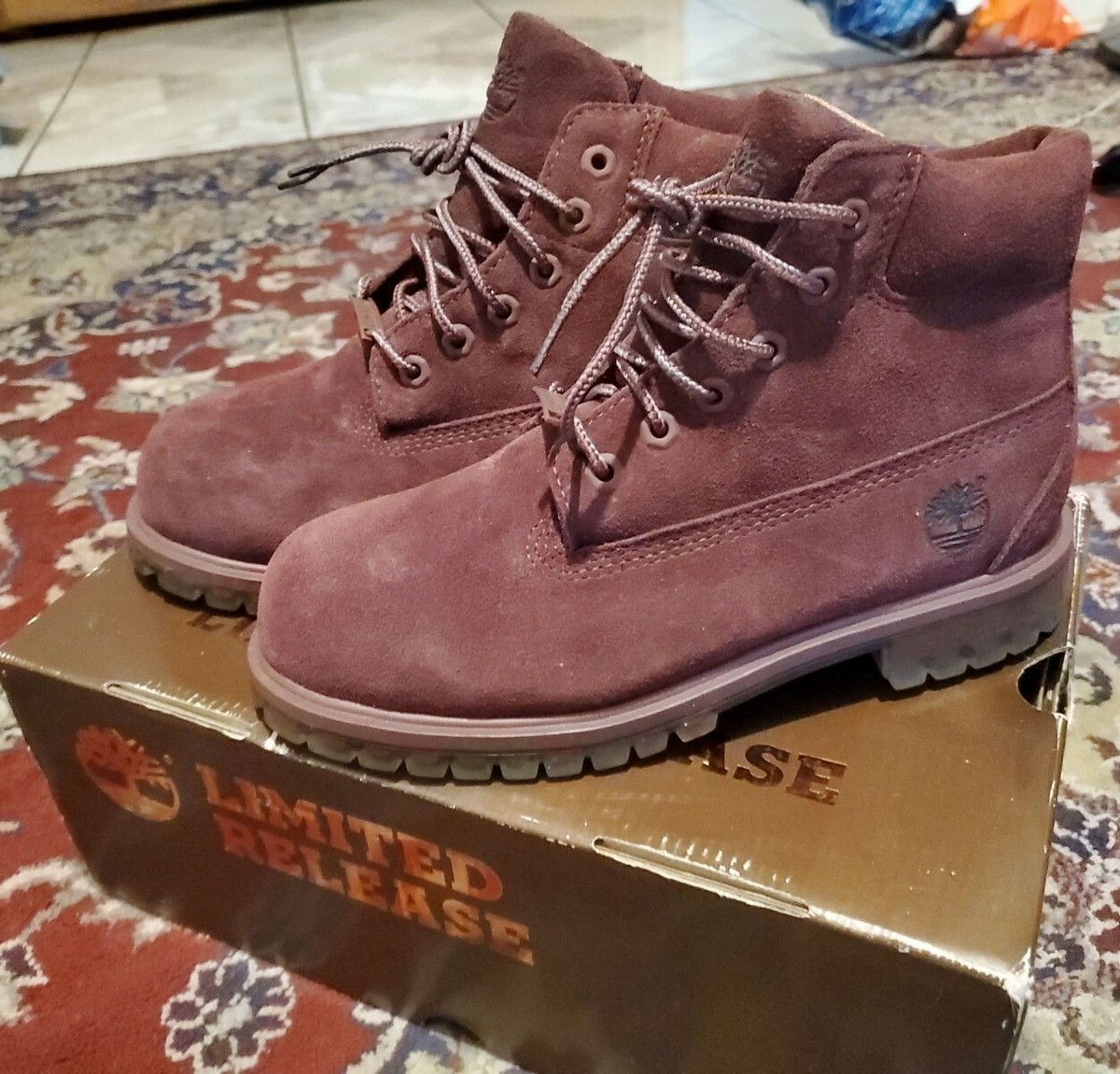 Timberland Dark Burgandy Limited Release Waterproof Boots 