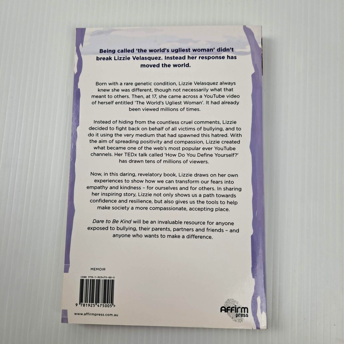 Dare to be Kind by Lizzie Velasquez with Catherine Avril Morris