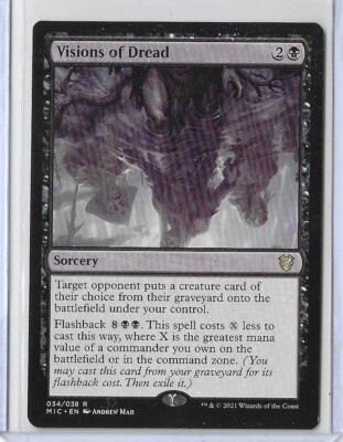 MTG Visions of Dread Innistrad: Midnight Hunt Commander (MIC) #034/038  Unplayed | eBay
