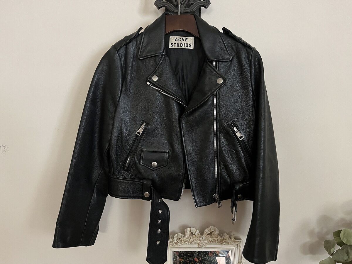 Acne Studios Mape Petit cropped leather jacket Size Medium Acne Studios Mape Petit cropped leather jacket Size Medium