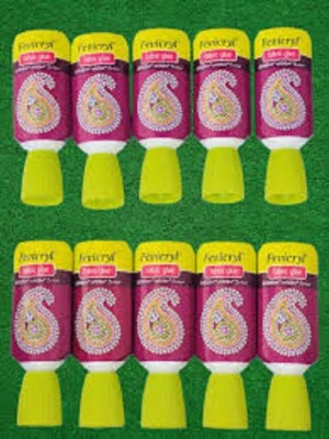 15 x Fevicryl No Stitch Fabric Glue 30ml Clear Glue for Sticking Beads Craft