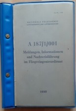 NVA Vorschrift A187/1/001 Meldungen, Informationen und Nachweisf&uuml;hrung 1990
