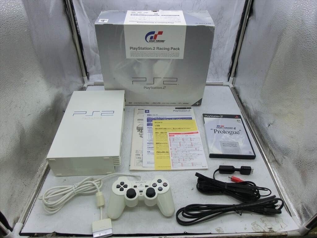 Sony PlayStation 2 PS2 Racing Pack Ceramic White japan free Sony PlayStation 2 PS2 Racing Pack Ceramic White japan free