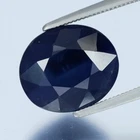 Good Color! 5.44Ct.Oval Natural Ribbon Blue Sapphire Gemstone Heated Madagascar,