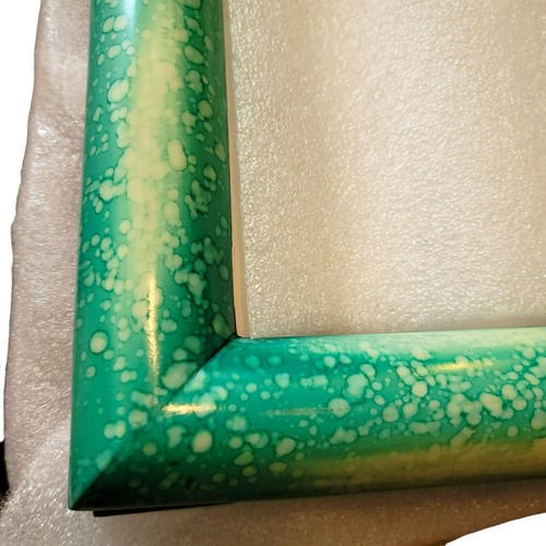 Pottery Barn Picture Frame Alusia Turqoise Green Wood 5x7 Seaside Water NIB DH29 - Picture 4 of 7