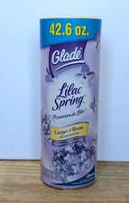 GLADE CARPET & Room Deodorizer Lavender Lilac Spring 42.6oz Powder Open Box 2003