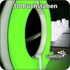 3D LED Acrylglas Buchstaben - Leuchtbuchstaben  -Au&szlig;enwerbung - Leuchtwerbung
