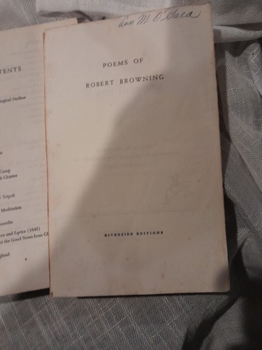 Poems Of Robert Browning Paperback Edited By Donald Smalley Riverside... - Picture 4 of 7