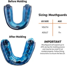 Under Armour GameDay Dual Layer, Gel-Fit Liner CONVERTIBLE Sports Mouthguard