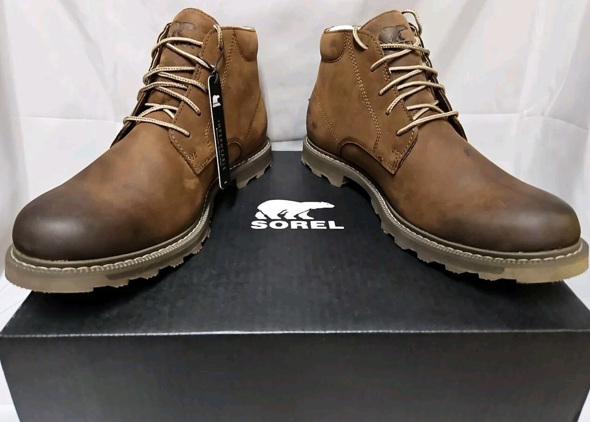 Men's Sorel Madson II Waterproof Chukka Boot Size NIB Tobacco