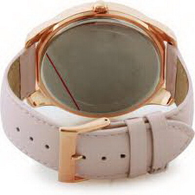 Guess Crystals Rose Gold Analogue Quartz Pink Leather Strap  display picture 3