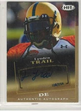 Lynden Trail 2015 Sage Hit football Gold Autograph #d /250 auto Norfolk
