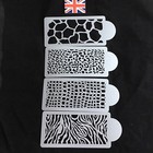 4 Pack Animal Cake Stencils Set For Cake Decorating