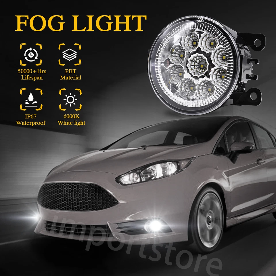 Lâmpada LED transparente para faróis de neblina RAM Promaster 1500 2500 3500 2014-2022 - Imagem 4 de 4