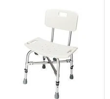 Heavy Duty Shower Chair Bath Bench Seat with Back up to 450Lbs for Elderly