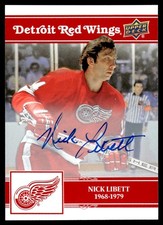 2025-26 UD Centennial Red Wings Red Parallel Nick Libett Auto #54
