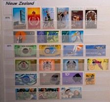 1970-2001 New Zealand Collection 243 Stamps on 10 Pages MNH COMB.SHIP