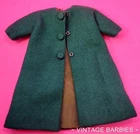 Vintage Barbie Doll Sized Green Coat / Jacket Near Mint ~ 1960's