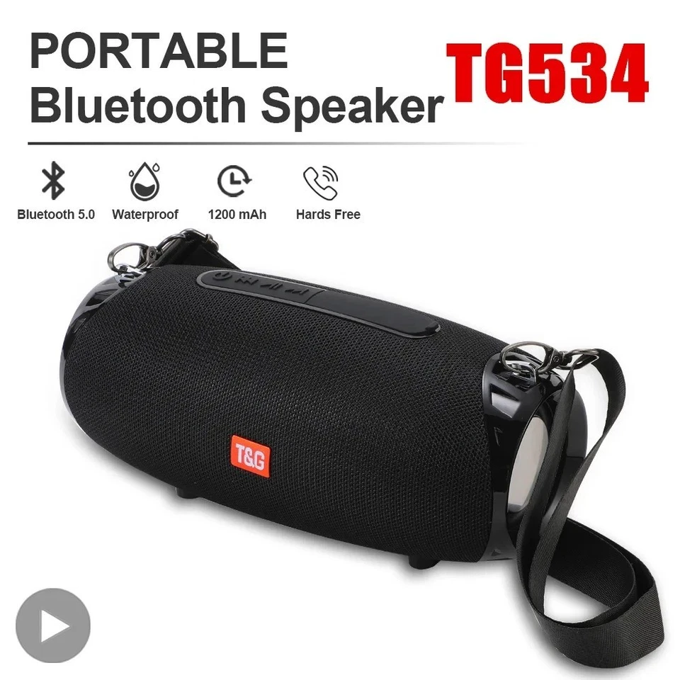 haut-parleur Bluetooth boîte De son Portable musique sans fil Woofer basse. - Photo 1/4