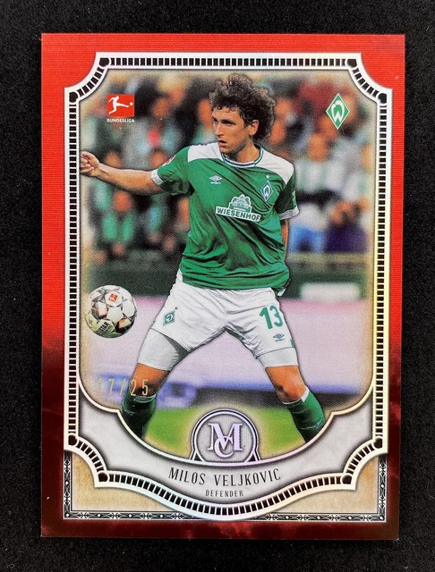 Topps 2018-19 Bundesliga Museum Milos Veljkovic /25 Werder Bremen