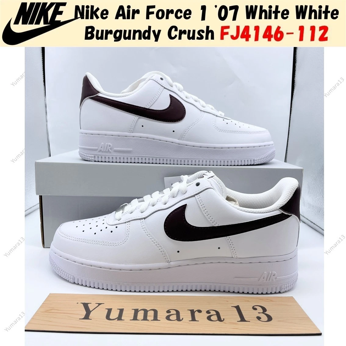 Nike Air Force 1 '07 White Burgundy Crush for Sale | Authenticity