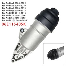 Engine Oil Cooler Oil Filter Assembly 06E115405K Pour Audi A4 2005-2009'