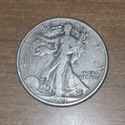 1943 Liberty Walking Half Dollar Silver Coin Circulated Business Strike 50C