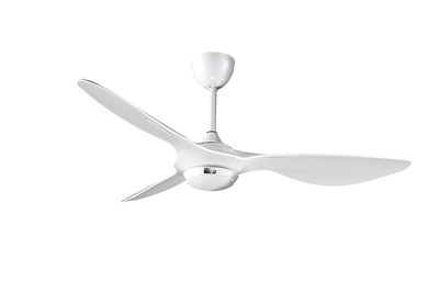 Smart Deckenventilator 132 cm hellweiß mit dimmbarem LED-Licht Smart App