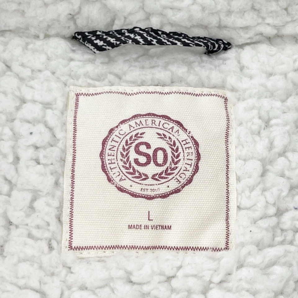 Chaleco acolchado con cremallera de espiga forro Sherpa cabina grande acolchado polar caída Foto 2 de 4