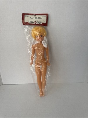 Fibre Craft Fashion Flat Heel Doll 11  Blonde Short Hair Blue Eyes Vnt NOS 3012
