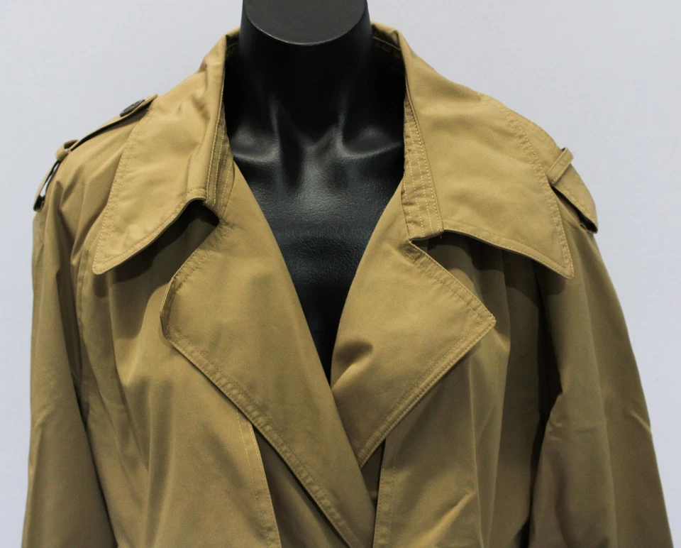 Abercrombie & Fitch Women's Classic Wind Resistant Trench Coat LB3 Caramel Large - Image 2 of 4
