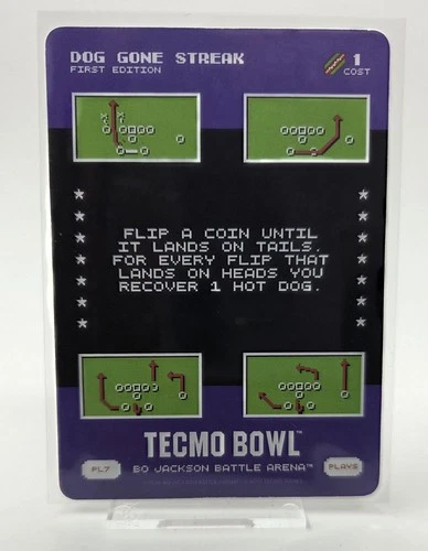 Dog Gone Streak 2026 Bo Jackson Battle Arena Tecmo Bowl Play Card SSP #PL7
