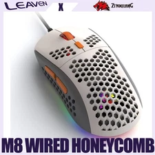 ZIYOULANG M8 Wired Gaming Mouse, Lightweight Honeycomb Shell