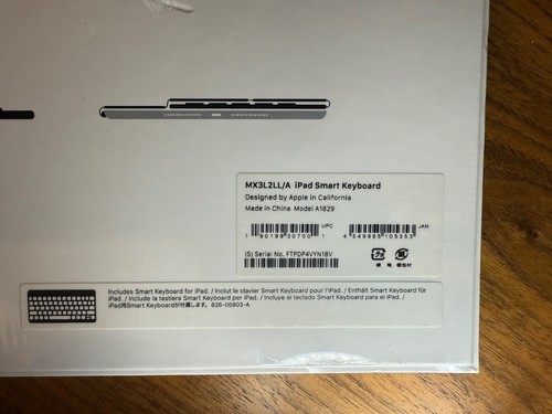 Clavier intelligent Apple iPad 7ème/8ème/9ème génération 10,2"/Pro 10,5"/Air 3ème génération NEUF - Photo 4/4