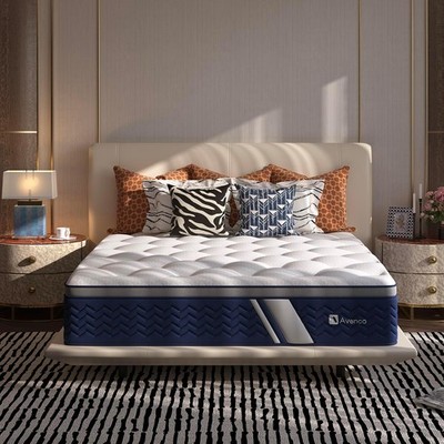 Avenco Hybrid Mattress Full 12 Inch Fiberglass Free