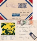 4 x Hong Kong covers inc First flight & First day cover