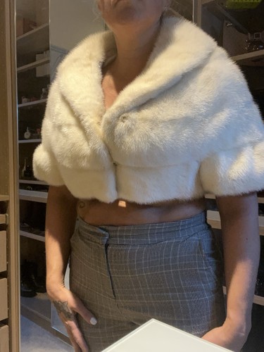 Real Mink Bolero Jacket Stole Real Fur
