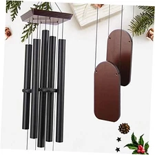  Large Wind Chimes Outdoor 48 Inch Sympathy Wind Chime with 5 48 inch Black