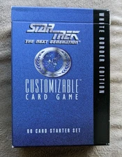 STAR TREK TNG Customizable Card Game 60 card starter  LIMITED EDITION zab