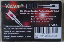 KEAUP 6 Pack Red Lighted Nocks