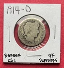 1914-D Barber Quarter