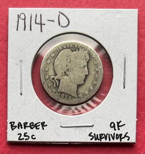 1914-D Barber Quarter
