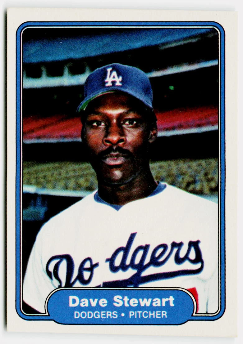 Dave Stewart trading card
