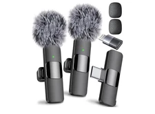 Mini Mic Pro (Dernier modèle) - sans fil Mini Microphone pour iPhone, iPad, Android