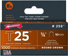 256 Arrow T25 3/8" staples - 1PK