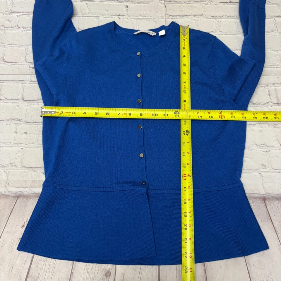 Suéter Cárdigan Hugo Boss Mujer 100% Lana Merino Superfino Talla Grande C028-21 Foto 2 de 4