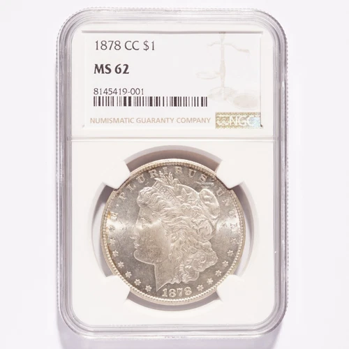 1878-CC Morgan Silver Dollar NGC MS62
